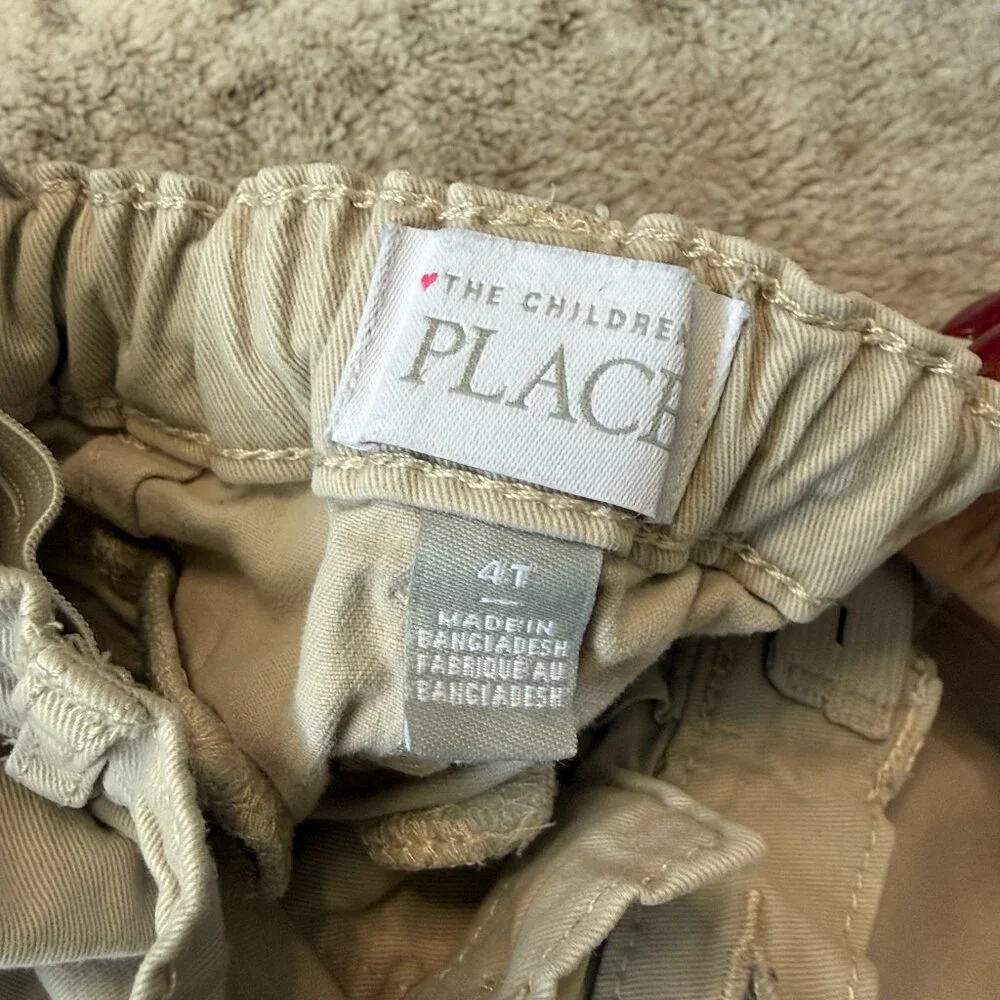 Children's Place khaki pants boys 4T preppy garden party formal event holiday
